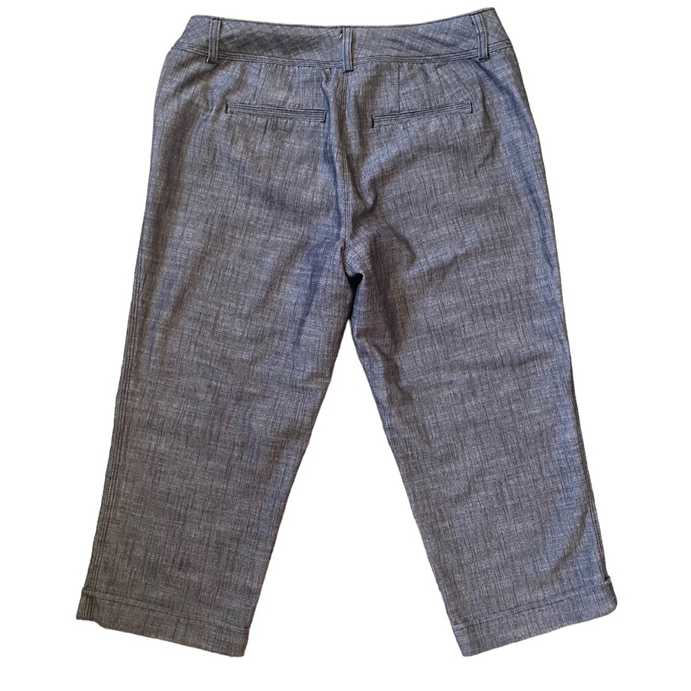 Christopher & Banks Grey Tweed Cropped Dress Pant 4 - Picture 5 of 11